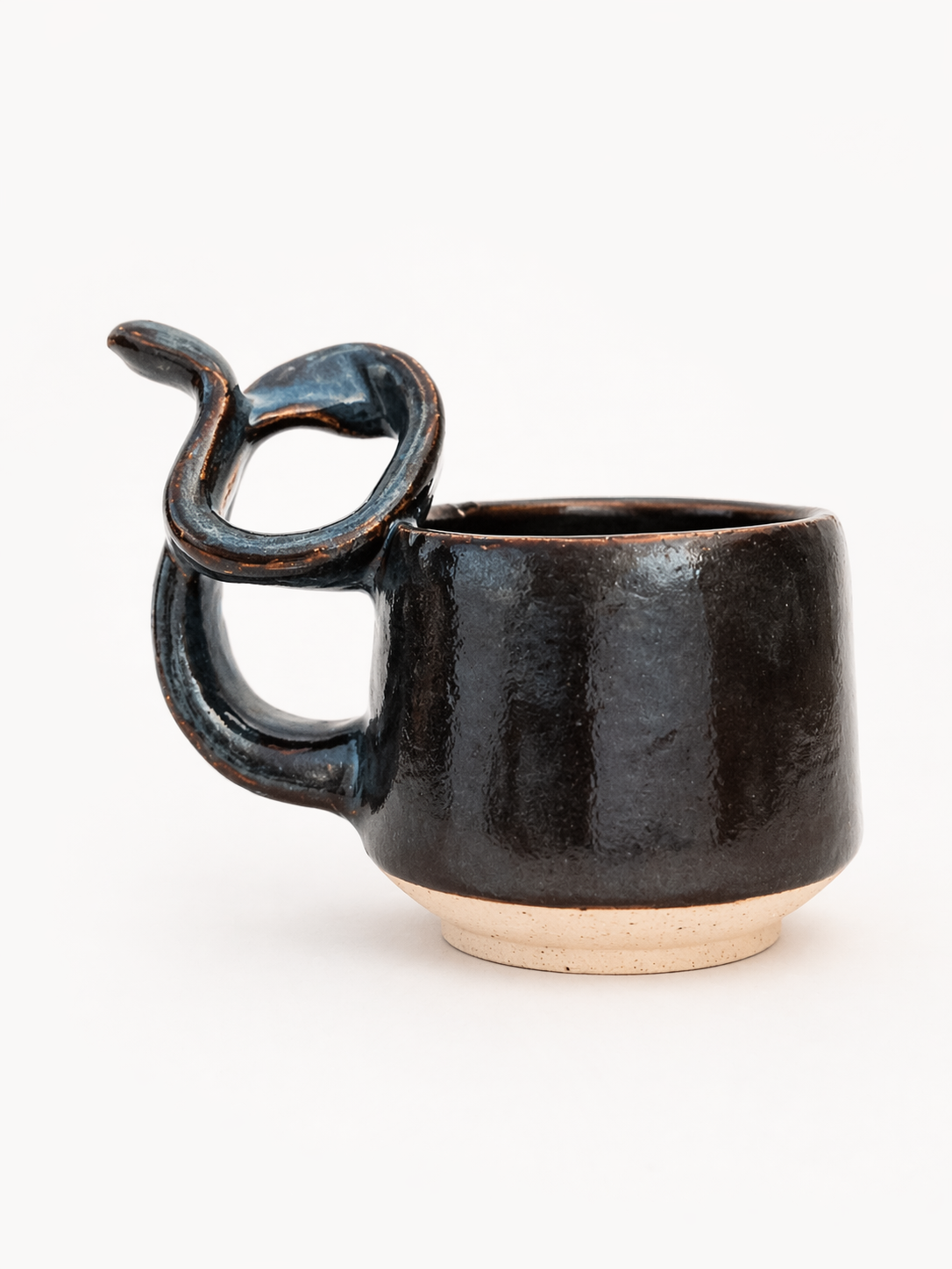 Floating Blue curly Handel Mug