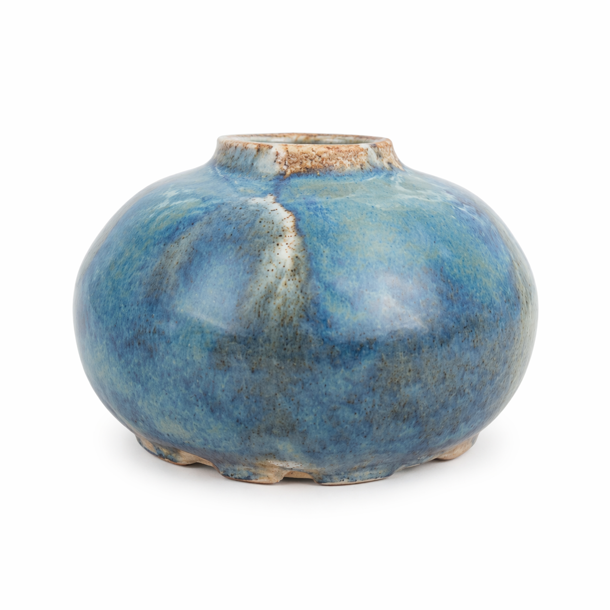 Ocean Blue Mini Dripping Vase