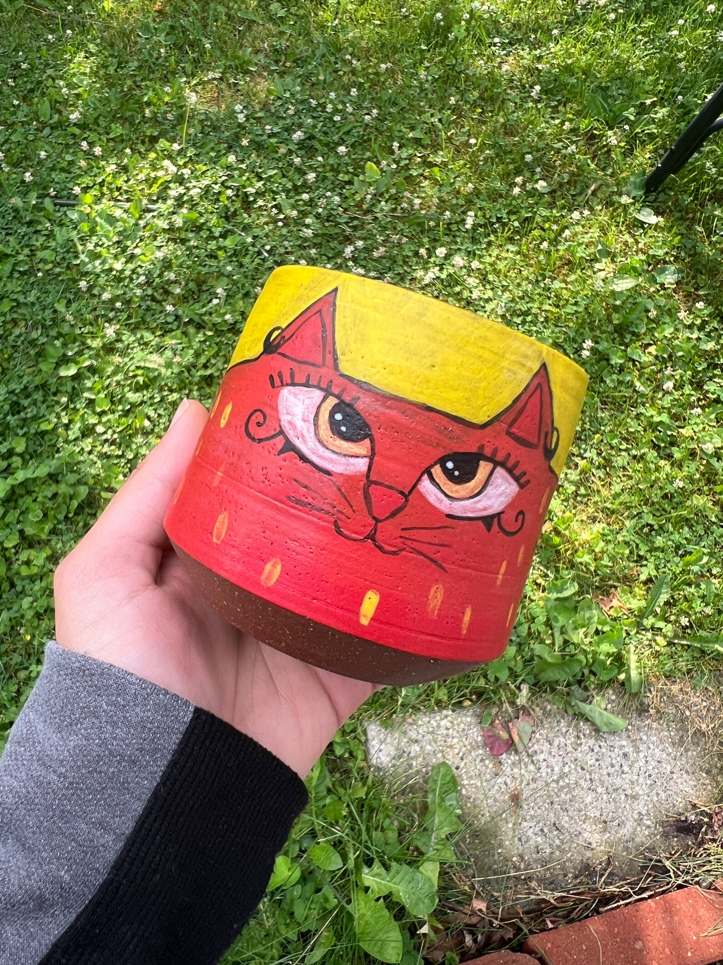 Red Egyptian Cat mug