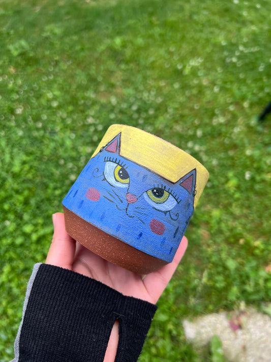 Blue Egyptian Cat mug