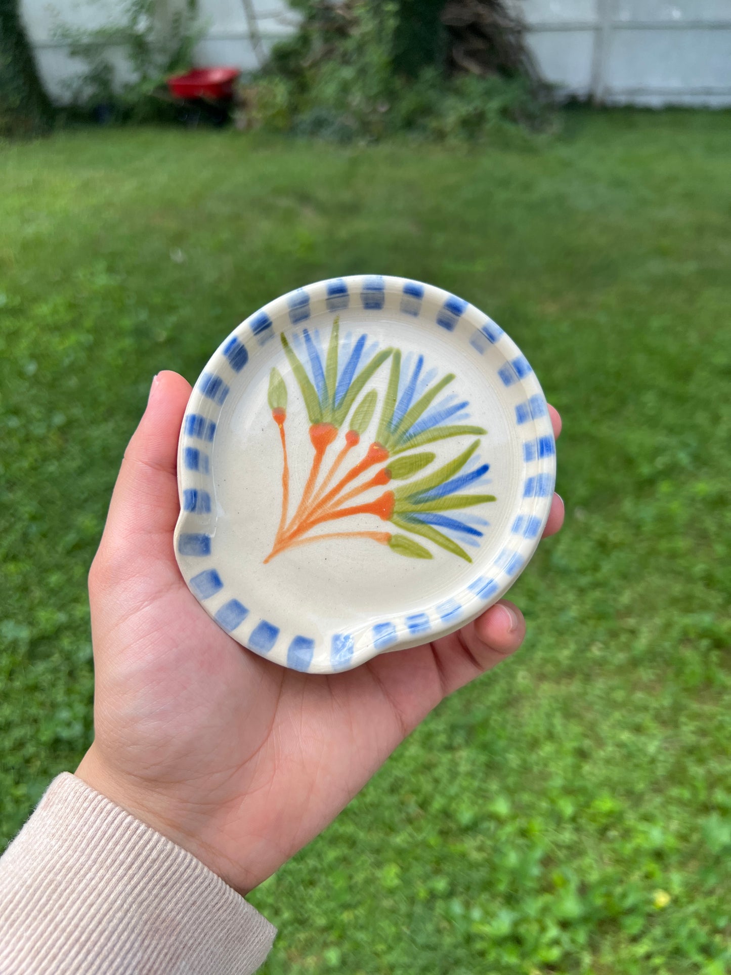 Blue Lotus Spoon Rest