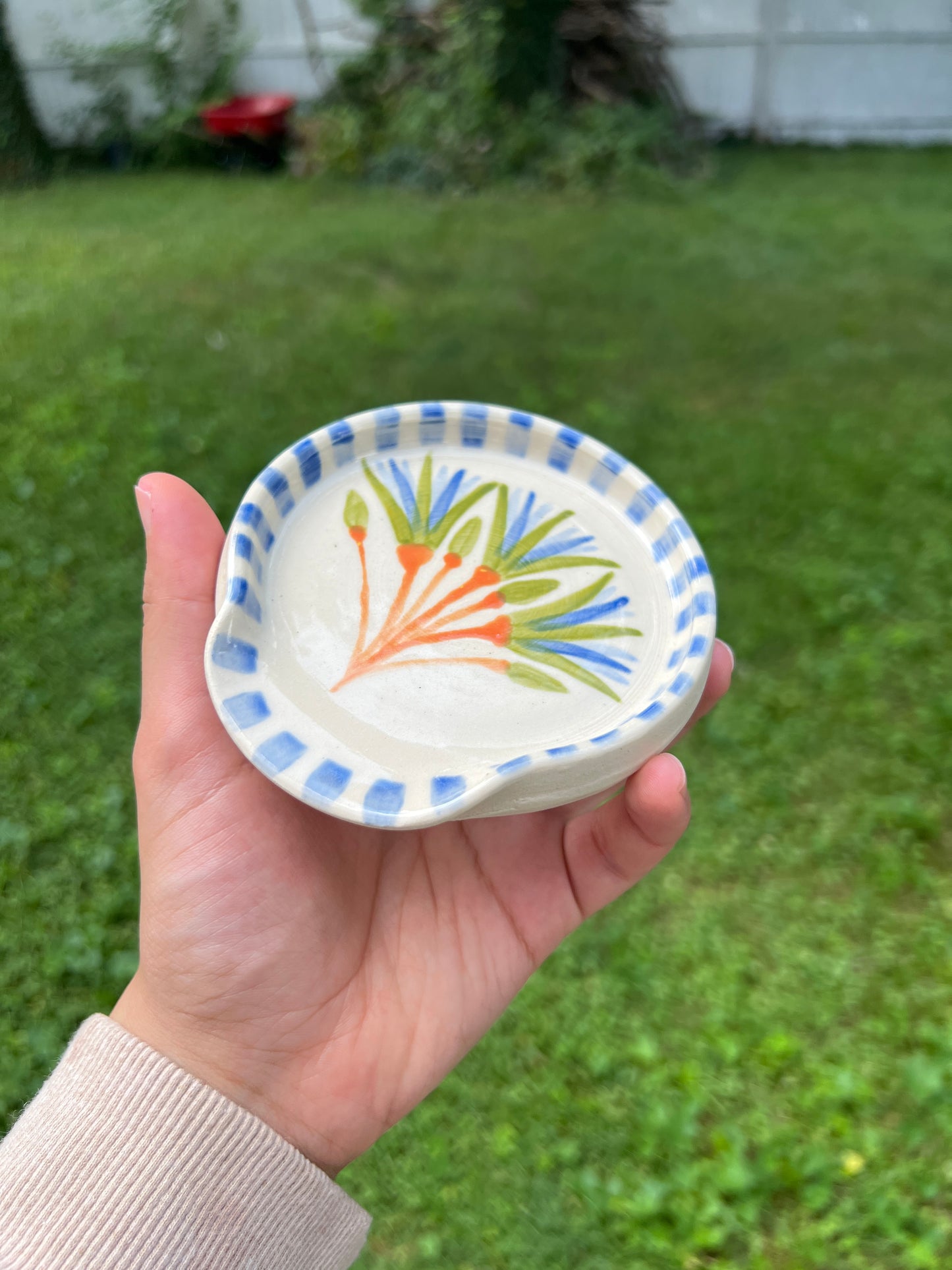 Blue Lotus Spoon Rest