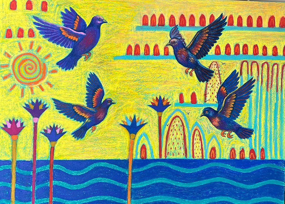 Pigeons On The Nile